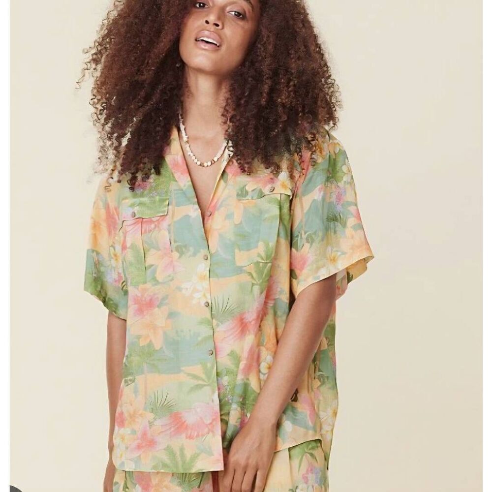 NWOT Spell Havana Shirt Tropical sz Small